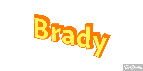 Brady Text effect