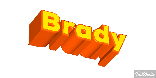 Brady Text effect