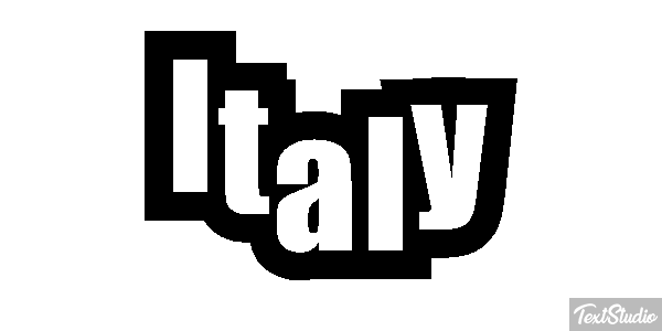 Italy Text effect