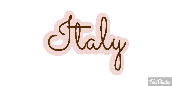 Italy Text effect