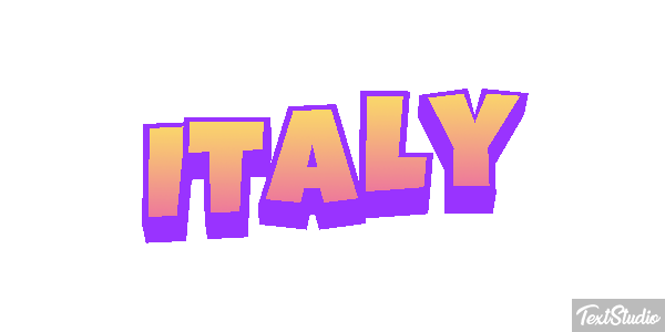 Italy Text effect