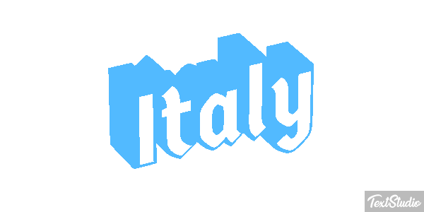 Italy Text effect