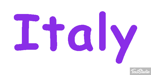 Italy Text effect