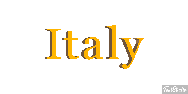 Italy Text effect