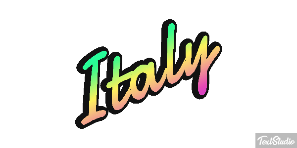 Italy Text effect