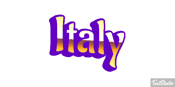 Italy Text effect