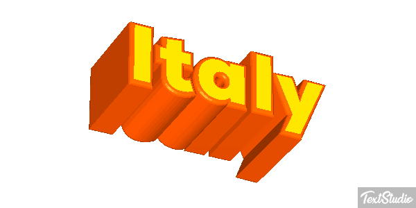 Italy Text effect