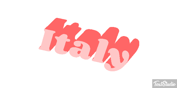 Italy Text effect