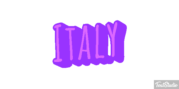 Italy Text effect