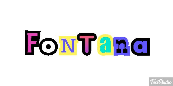 Fontana Efekt tekstowy