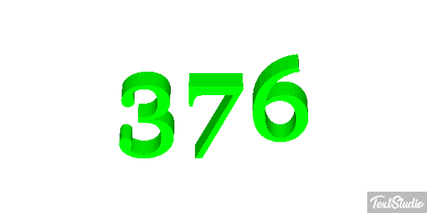 376 Texteffekt
