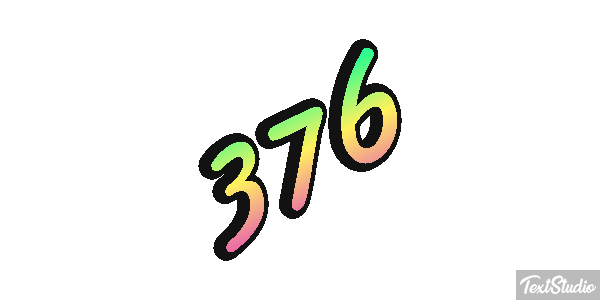 376 Texteffekt