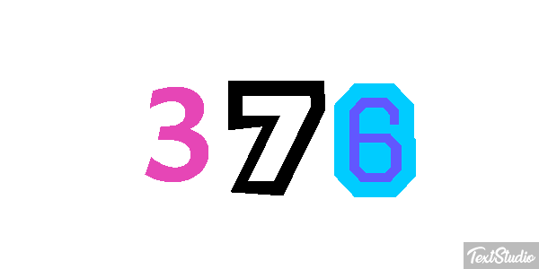 376 Texteffekt