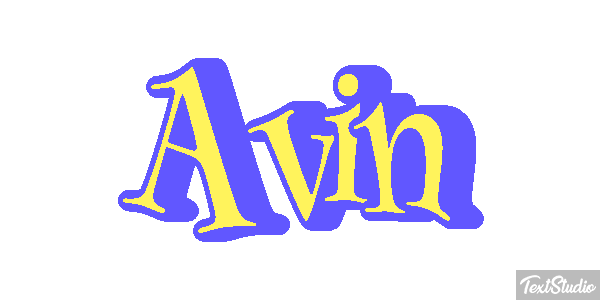 Avin Текстовый эффект