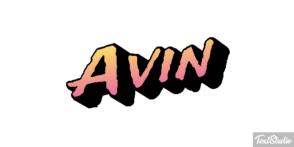 Avin Текстовый эффект