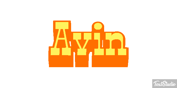 Avin Текстовый эффект