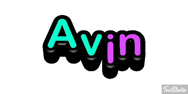Avin Текстовый эффект