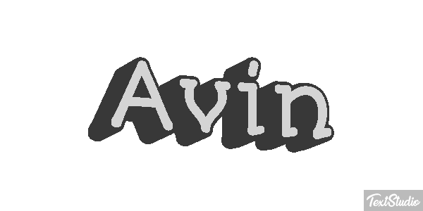 Avin Текстовый эффект
