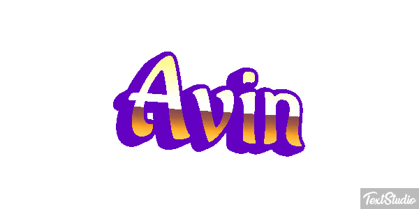 Avin Текстовый эффект