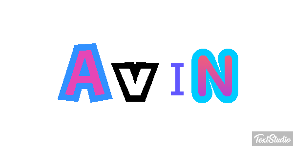 Avin Текстовый эффект