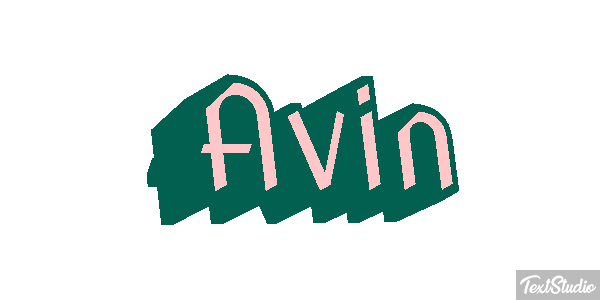Avin Текстовый эффект