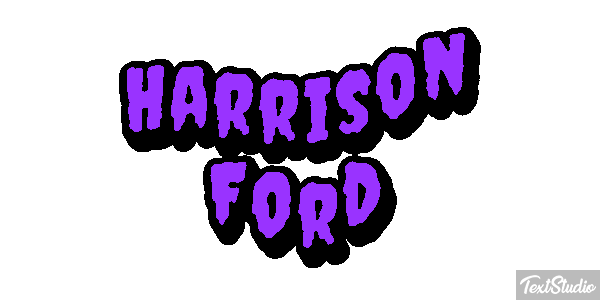 Harrison Ford Text effect