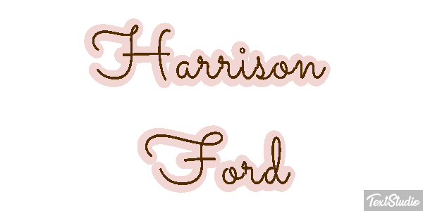 Harrison Ford Text effect
