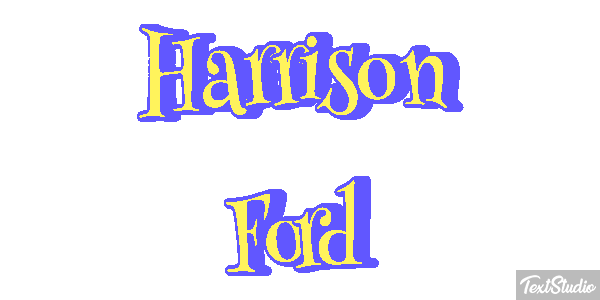Harrison Ford Text effect