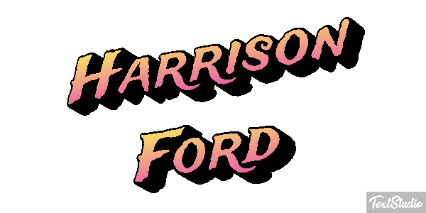 Harrison Ford Text effect