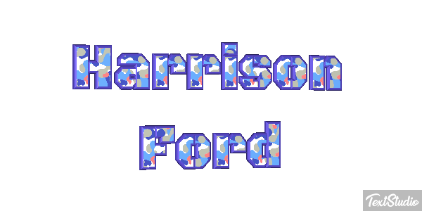 Harrison Ford Text effect