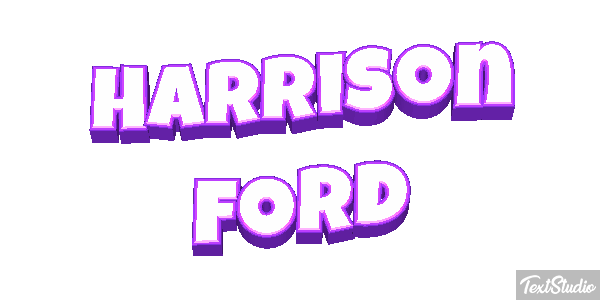 Harrison Ford Text effect