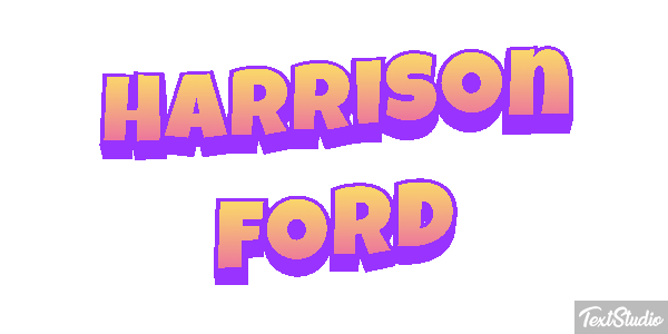 Harrison Ford Text effect