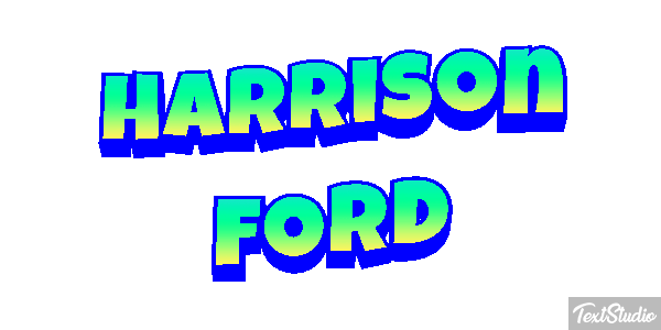 Harrison Ford Text effect