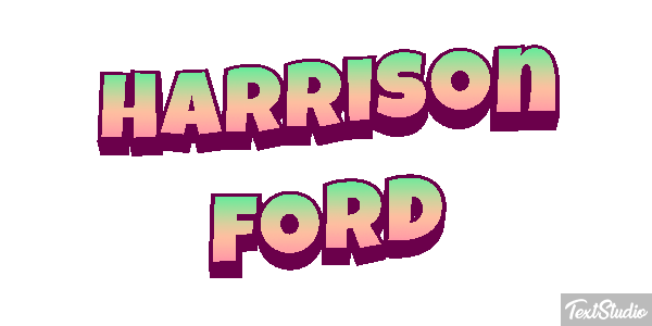 Harrison Ford Text effect