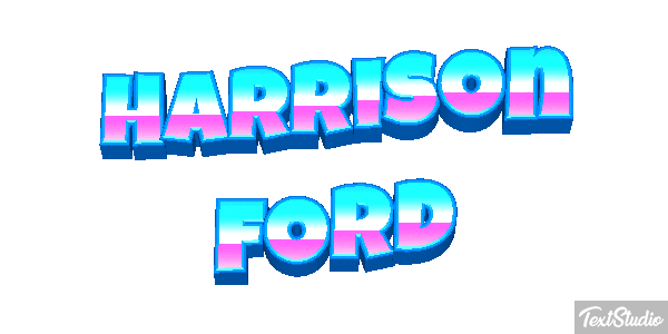 Harrison Ford Text effect