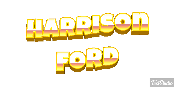 Harrison Ford Text effect