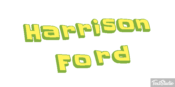 Harrison Ford Text effect