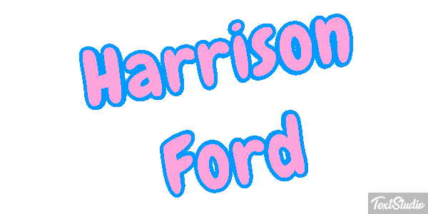 Harrison Ford Text effect