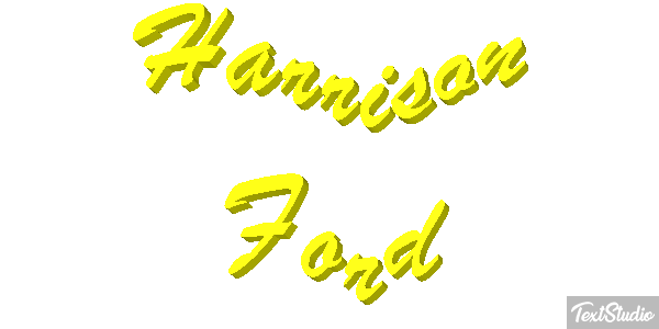 Harrison Ford Text effect