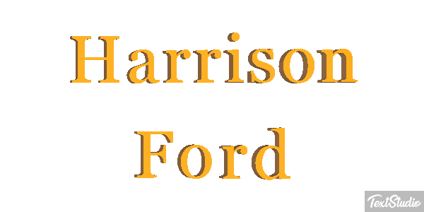 Harrison Ford Text effect