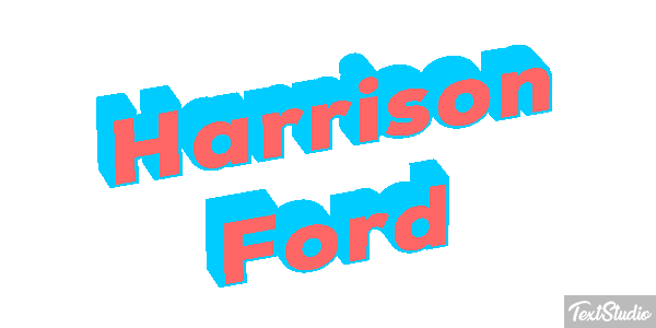 Harrison Ford Text effect