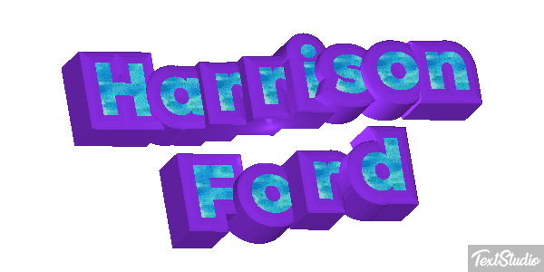 Harrison Ford Text effect