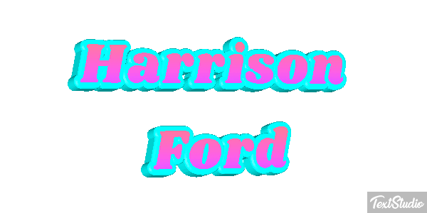 Harrison Ford Text effect