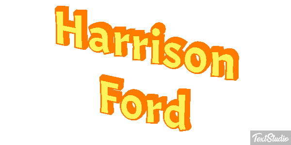 Harrison Ford Text effect