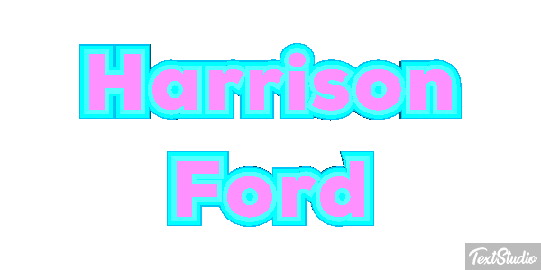 Harrison Ford Text effect