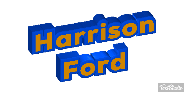 Harrison Ford Text effect