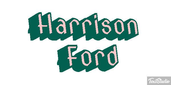Harrison Ford Text effect