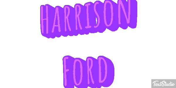 Harrison Ford Text effect