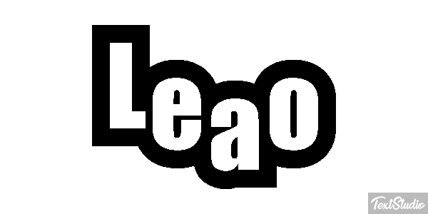 Leão Efecto de texto