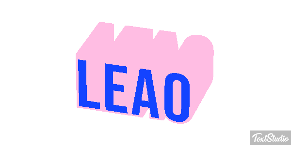 Leão Efecto de texto